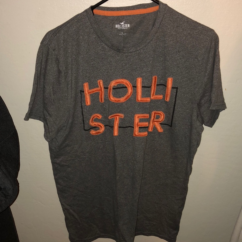 Grey and orange shirt